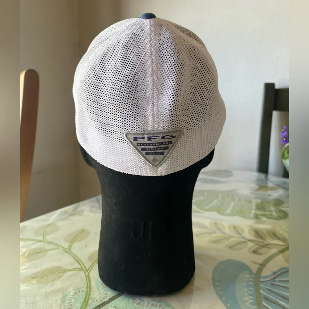Colombia PFG FLEXFIT Fish Flag Mesh Baseball hat cap  EUC